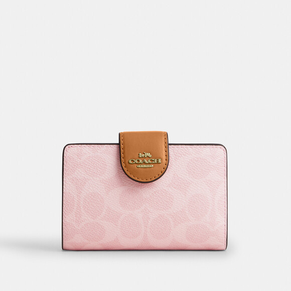Coach Handbags - Coach Outlet Medium Corner Zip Wallet In Signature Canvas